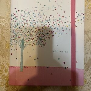 Pink Heart Tree Address Notebook - Brand Unknown